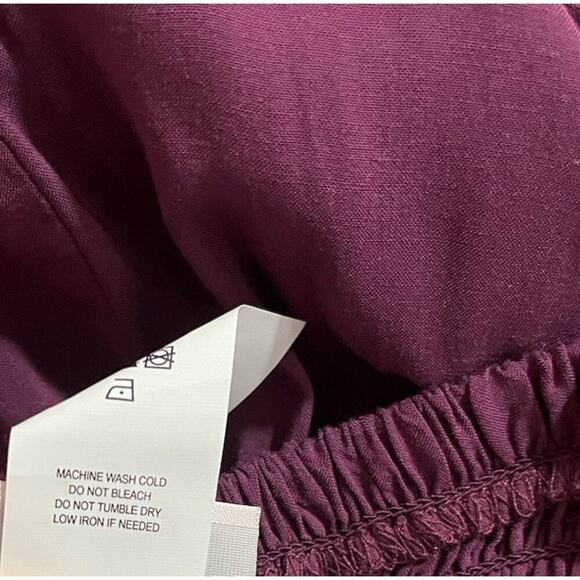 Kate Spade NY Flared Lightweight Romper Size L Cabernet Swim Cover Up Vacay NWT - Picture 8 of 9